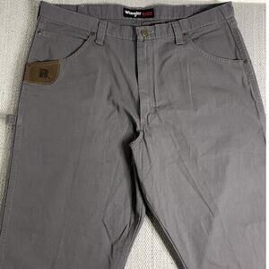 Wrangler Riggs Carpenter Pants Mens 40X30 Granite Gray Loose Straight‎ Utility